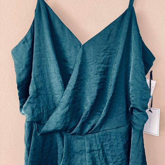 NWT 1.State Teal Wrap Camisole Sleeveless Blouse Top Size XL - Picture 3 of 7